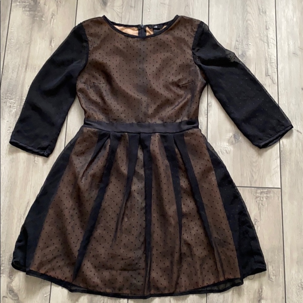 H&M Women’s Black/Orange Dress Size 6